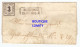 Allemagne Baviere Lettre Brief Cover Letter Cachet Munchen 1863 Timbre Taxe N°1 Cote Y&T 1250€ - Brieven En Documenten