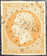 N°16 Napoléon 40c Orange. Oblitéré Losange PC N°2213 Le Muy - 1853-1860 Napoléon III