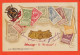 22427/ ⭐ ♥️ Représentation Timbres BELGES Ajouti Cuivre Bonne Année 1906 Postée 31-12-1905 Arrivée 1903 ! AUGIER Callas  - Briefmarken (Abbildungen)