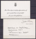 USA - Env. + Carte De Remerciement En Franchise Postale De Mrs. Jacqueline Kennedy 1963 Pour ESTINNES-AU-MONT Suite à Co - Lettres & Documents