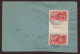 Sarre Lettre Brief Cover Letter N°186 Y&T Paire Centrale Avec Pont Cachet 1935 Zwischenstegpaar Michel N°188 - Briefe U. Dokumente