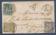Petite Enveloppe Avec 5c Sage Taxée à 20c - 1859-1959 Briefe & Dokumente
