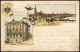 Ansichtskarte Litho AK Ulm A. D. Donau 2 Bild Reichsbank, Totale 1905 - Ulm