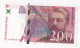 200 Francs Eiffel 1996, Alphabet : B 006871261, Tres Beau Billet - 200 F 1995-1999 ''Eiffel''