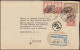 Mexiko: Einschreiben Der USA-Mexiko-Kommission Mit Siegelmarken 2.8.1926 - Other & Unclassified