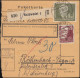 253 Pieck 1 DM Mit Kollwitz 20 Pf Auf Paketkarte SALZWEDEL 31.10.1952 - Sonstige & Ohne Zuordnung