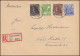 943+946+948+955 Kontrollrat II Auf Orts-R-Brief HALLE / SAALE 1 S 10.3.1948 - Sonstige & Ohne Zuordnung