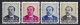 Luxembourg Yv 439/42, Caritas 1950,J.A.Zinnen,compositeur. **/mnh - Unused Stamps