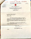 USA 1943, WW2, RED CROSS WAR FUND COVER USED, LETTER HEAD, ARDMORE CITY CANCEL, DONATION RECEIPT ENCLOSE - Brieven En Documenten