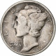 États-Unis, Mercury Dime, Mercury Dime, 1917, U.S. Mint, Argent, TTB, KM:140 - 1916-1945: Mercury (Mercure)