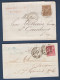 Lot De 2 Lettres Avec Type Sage  ( N° 69 Et 71 ) - 1876-1898 Sage (Type II)