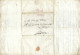 NAPLES Préphilatélie 1824: LAC De Napoli Pour Cannes (Sardaigne), Taxée 5 - ...-1850 Préphilatélie
