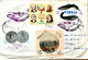 TONGA TO NEW ZEALAND 1978, COVER USED, PROTECT WHALES PICTURE CACHET, 4 DIFF ODD SHAPE STAMP, CORONATION 1976 USA BICENT - Tonga (1970-...)
