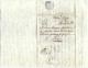 FRANCE Préphilatélie 1821: LAC De Lons-le-Saunier (Jura) Pour Paris, Taxée 7 Décimes Au Verso - 1801-1848: Précurseurs XIX