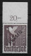 Berlin: MiNr. 18 BOR Nd Gz, Postfrisch, **, BPP Geprüft, Oberrand Ungezähnt - Unused Stamps