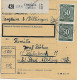 Paketkarte Dillingen Nach Feilnbach Bei Bad Aibling MeF 1947, Agentur Bergheim - Brieven En Documenten