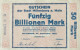 Deutschland, Germany, Gutschein Der Stadt Miltenberg A. Main - 50 Billion Mark, 1923 ! - 50 Biljoen Mark
