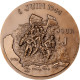 France, Médaille, 40ème Anniversaire Du Débarquement, 1984, Bronze, Tschudin - Andere & Zonder Classificatie