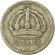 Suède, Gustaf V, 25 Öre, 1944, Argent, TB+, KM:816 - Schweden