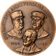 France, Médaille, 40ème Anniversaire Du Débarquement, 1984, Bronze, Tschudin - Andere & Zonder Classificatie