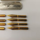 Delcampe - Vintage Dip Pen Nibs TASO 155 EF Feder 8 Pcs In Metal Box Calligraphy #5564 - Schreibgerät