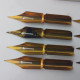 Delcampe - Vintage Dip Pen Nibs TASO 155 EF Feder 8 Pcs In Metal Box Calligraphy #5564 - Schrijfgerief