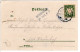 Bayern 1903, L2-Aushilfstempel WEIDENBACH, Ank.Stpl. Auf AK M. 5 Pf. V. Zangberg - Storia Postale