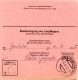 BRD 1955, EF 60 Pf. Heuss Auf Auslands Postanweisung V. Donauwörth - Lettres & Documents