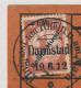"Gelber Hund" - Flugpostkarte Ab Darmstadt 19.6.12 - Zeppelin