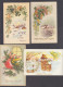 117882/ Fleurs, Mimosas, Lot De 4 Cartes - Neujahr