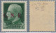 1943 Repubblica Sociale Italiana, N° 474/III 25 C. Verde Brescia III° Tipo Cer - Ungebraucht