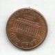 U.S.A. 1 CENT 1991 - 1959-…: Lincoln, Memorial Reverse