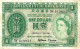 HONG KONG $1 DOLLAR GREEN  QEII  FRONT MOTIF BACK DATED 01-07-1958 P.324AB AVF READ DESCRIPTION - Hong Kong