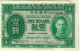 HONG KONG $1 DOLLAR GREEN  QEII  FRONT MOTIF BACK DATED 01-07-1958 P.324AB AVF READ DESCRIPTION - Hongkong