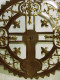 Delcampe - GRAN CORONA DE BRONCE PARA IMAGEN RELIGIOSA 18,5 Cms DIÁMETRO - Religiöse Kunst