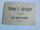 PARIS +LA QUESNOY: CARTE PARFUMEE ARYS 3 RUE DE LA PAIX VERSION COLOREE -MADAME F.LEPAISANT MODES LE QUESNOY - Antiquariat (bis 1960)