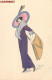 XAVIER SAGER FEMME AU CHAPEAU MODE FASHION WOMAN ART DECO ILLUSTRATEUR ART NOUVEAU DECO ILLUSTRATOR - Sager, Xavier