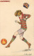 XAVIER SAGER " LE FOOTBALL" POCHOIR EROTISME ART DECO ILLUSTRATEUR ART NOUVEAU DECO ILLUSTRATOR - Sager, Xavier