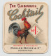 00104 "THE CLUBMAN'S COCHATAIL NR. 1 - MAHLER-BESSE &C. - BORDEAUX" CROMOLITO - ETICHETTA  I QUARTO XX  SECOLO - Alcohols & Spirits
