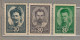 RUSSIA 1944 Heroes Civil War MH(*) Mi 925-927 #Ru54 - Unused Stamps