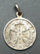 Médaille Religieuse D'exorcisme XIXe Argenté "Saint Benoit" Religious Medal - Religion & Esotérisme