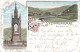 Allemagne Gruss Vom Steindenkmal Bad Nassau CPA + Timbre Reich Cachet 1898 - Nassau