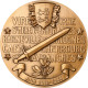 France, Médaille, Seconde Guerre Mondiale, Victoire De Normandie, 1984, Bronze - Andere & Zonder Classificatie