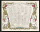 PORSELEINKAART = CALENDRIER 1866 - DUBBELZIJDIG - SOCIETE ROYALE DE LA PHILHARMONIE = LITH CAREOTE FR. 125 X 103 MM - Porcelaine