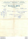 ALGERIE OUED ZENATI ATELIER DE MECANIQUE FRANCOIS ALBA  02/1956 FACTURE FORMAT 27.50 X 21 CM - Other & Unclassified
