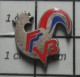 313H Pin's Pins / Beau Et Rare / ANIMAUX / COQ TRICOLORE FFVB FEDERATION FRANCAISE DE VOLLEY-BALL - Volleyball