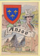 Province : L'ANJOU / Blason / Costume / Folklore / Illustrateur (voir Scan Recto/verso) - Pays De La Loire