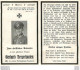 MEMENTO AVIS DE DECES SOLDAT ALLEMAND GERHARD BERGERHAUFEN 28/12/1942 - Décès