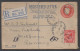 LONDRES - GB - UK / 1921 ENTIER POSTAL RECOMMMANDE POUR L' ALLEMAGNE - HEILBRONN - Luftpost & Aerogramme