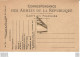 CORRESPONDANCE DES ARMEES DE LA REPUBLIQUE AVEC FLEUR SECHEE GUERRE 1914-1918 F1 - Briefe U. Dokumente